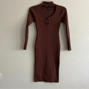 Say What? bodycon ribbed dress